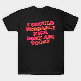 I Should Probably Kick Some Ass Today T-Shirt